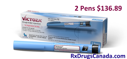 Victoza Pen 2 Pens $136.89 at RxDrugscanada.com Online Discount Pharmacy and Prescription Drugs